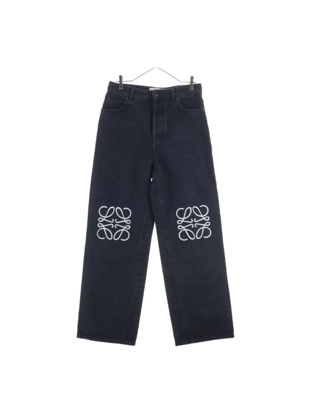 Loewe Anagram Baggy Jeans Black Denim Pants
